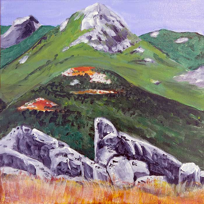 Acrylic - Montiferru, Sardegna, Italy